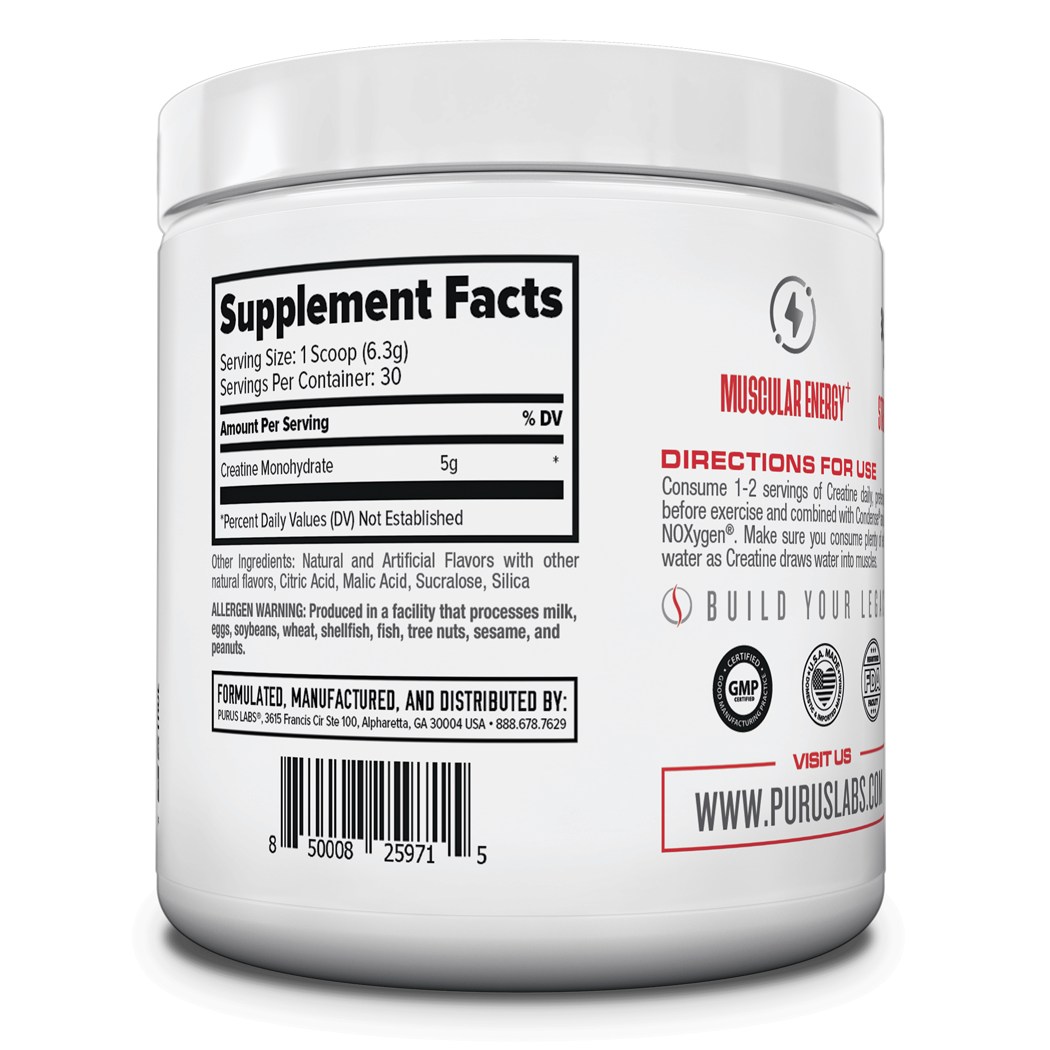 Creatine Supplement Purus Labs