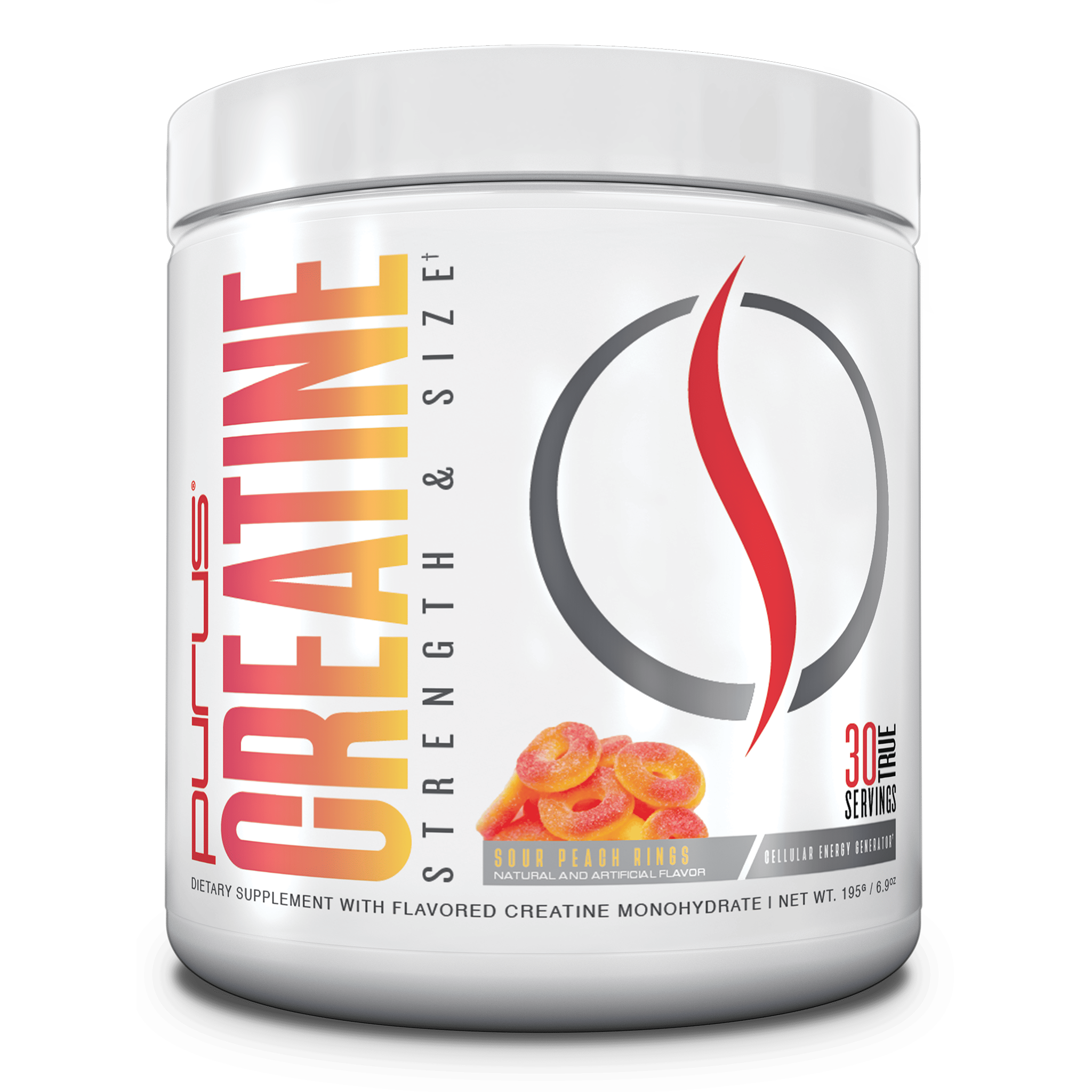 Creatine Supplement Purus Labs 30 Serving - Sour Peach Rings