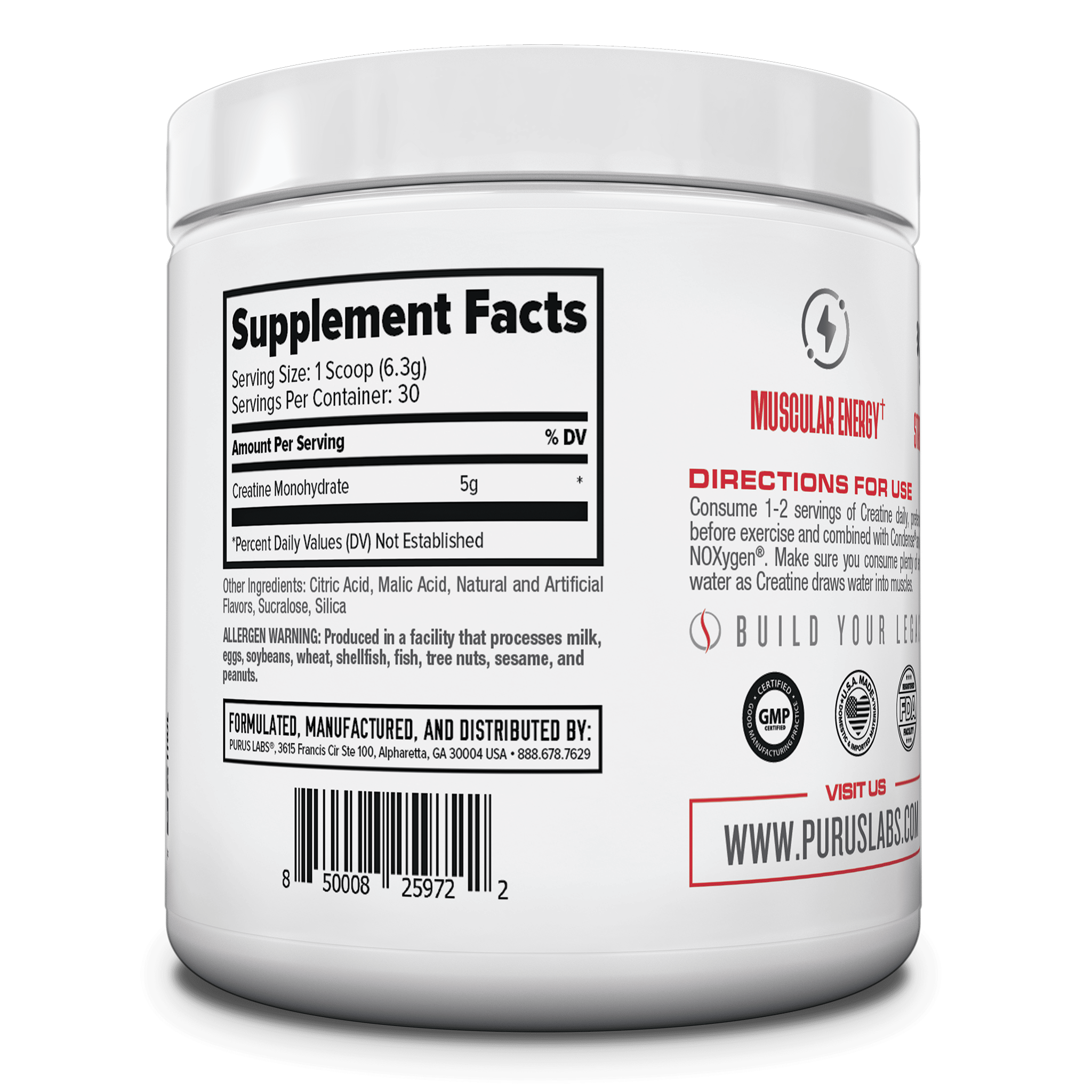 Creatine Supplement Purus Labs