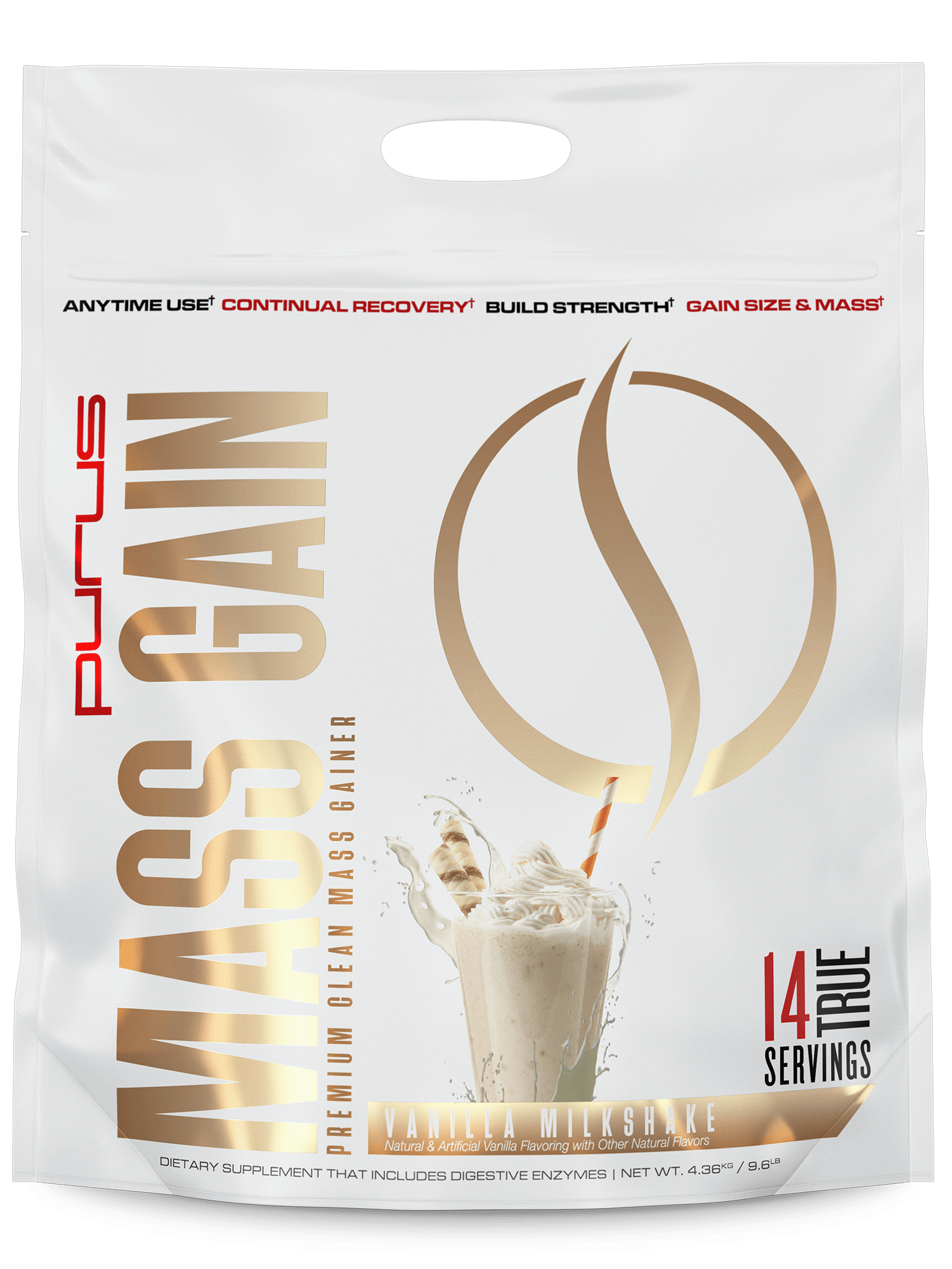 Mass Gain Supplement Purus Labs Vanilla Milkshake