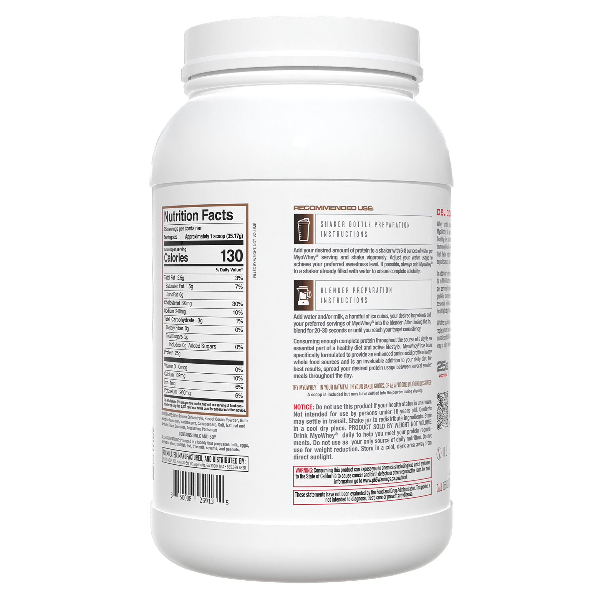 MyoWhey Supplement Purus Labs