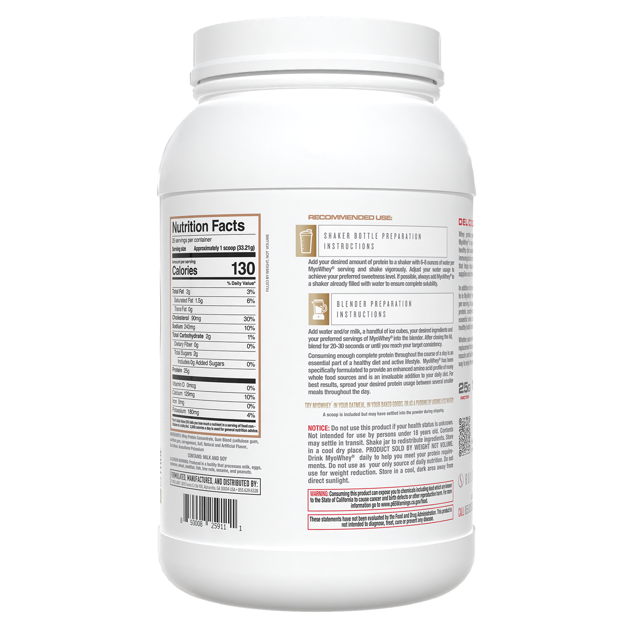 MyoWhey Supplement Purus Labs