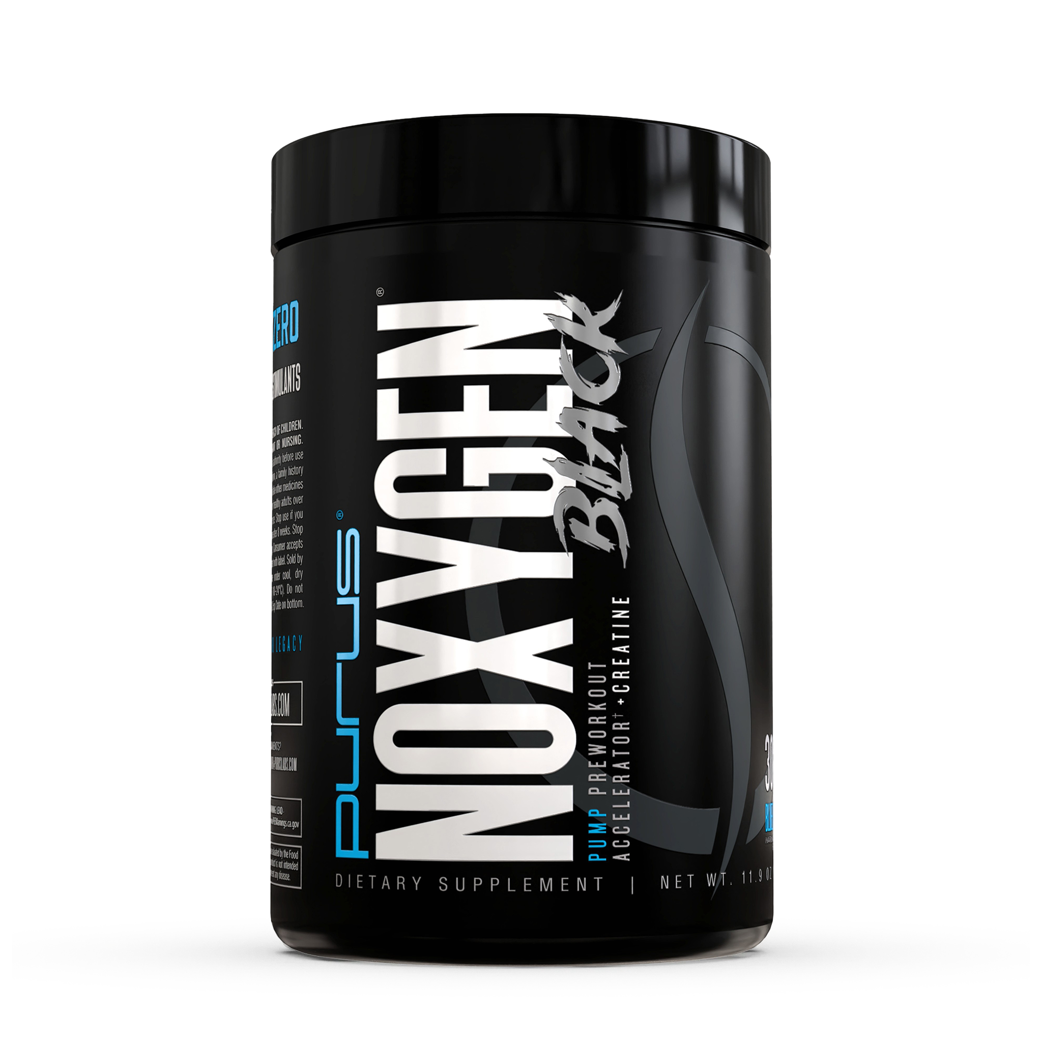 Purus Labs® NOXygen BLACK Pump Preworkout Accelerator - Creatine Pre-Workout / Pump Purus Labs Blue Raspberry