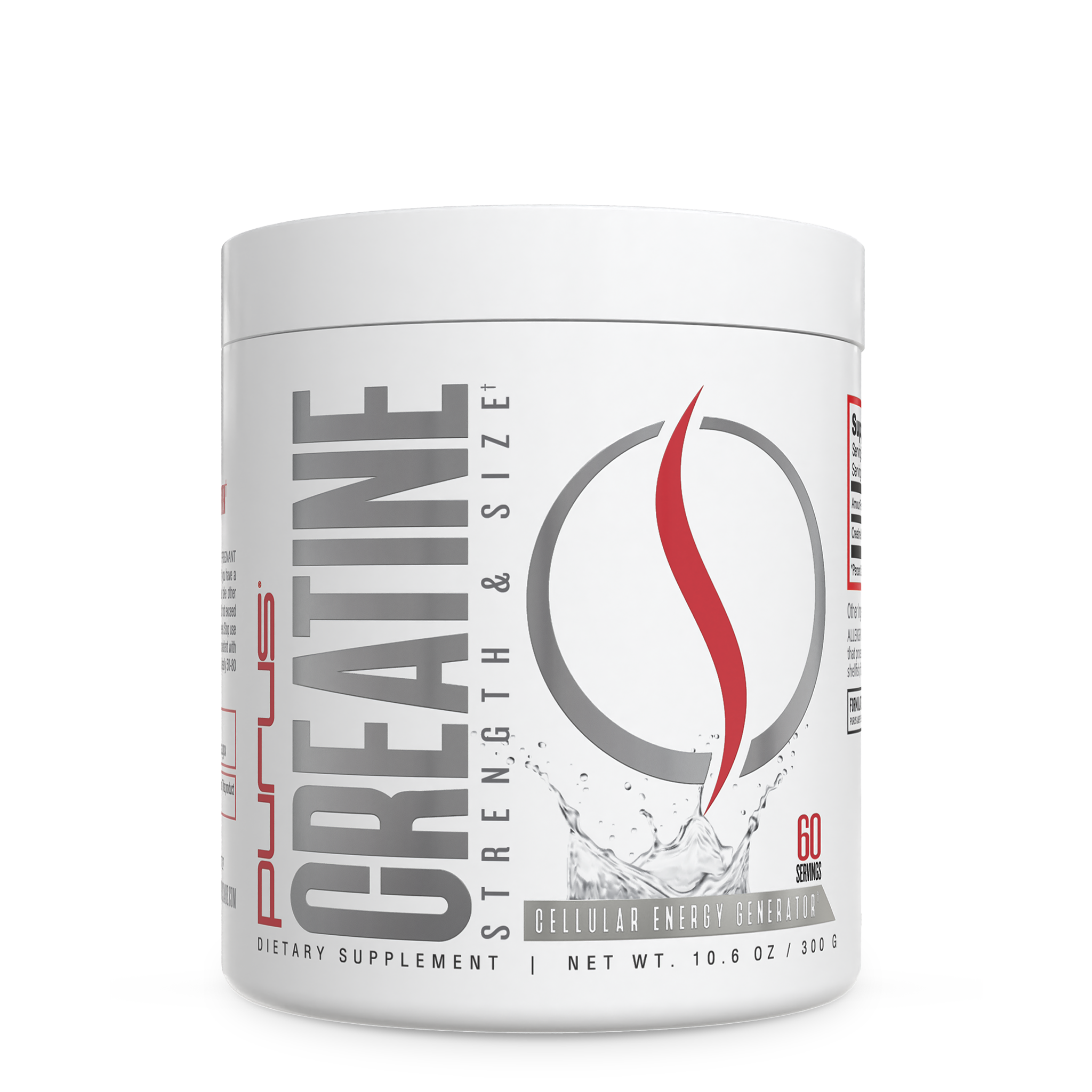 Creatine Supplement Purus Labs 60 Serving - Unflavored