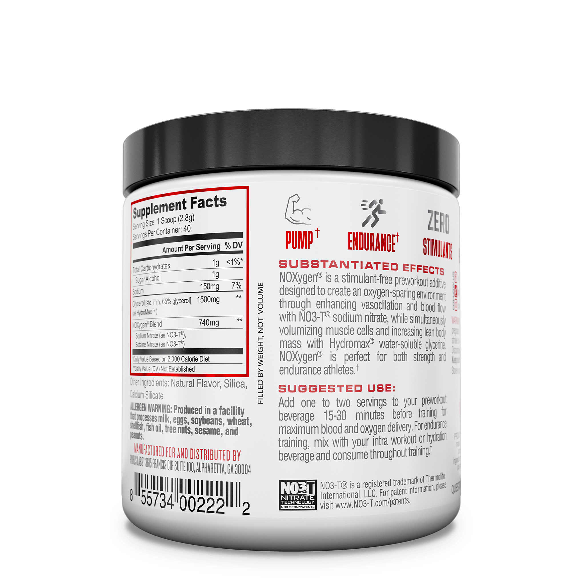 NOXygen Powder Supplement Purus Labs   