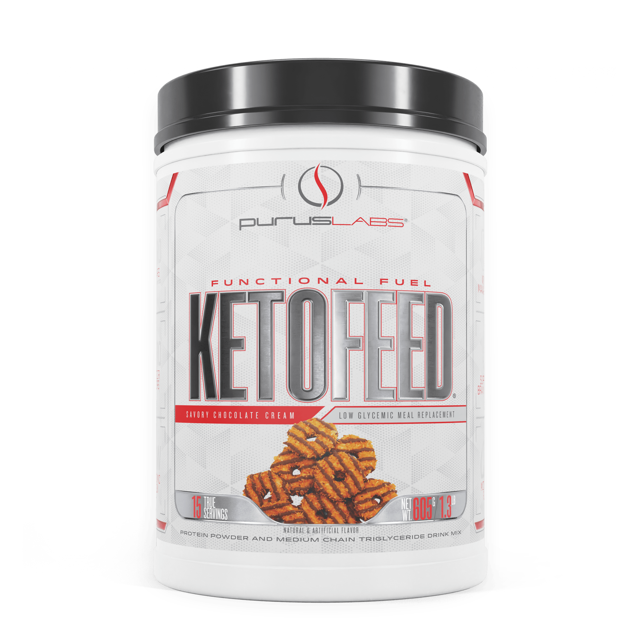 KetoFeed® Protein Supplement Purus Labs Savory Chocolate Cream  