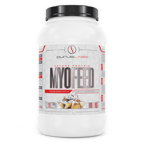 Myofeed Protein 2lb Supplement Purus Labs Frosted Cinnamon Roll  